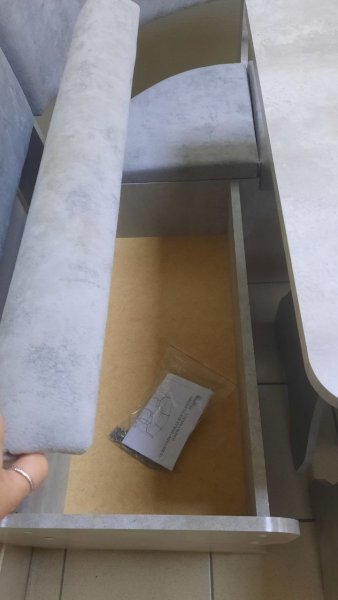 Кухонный уголок Миссия V велюр (цемент) в Олёкминске - mebel154.com