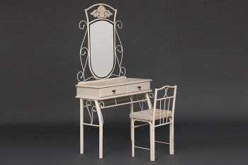Столик туалетный CANZONA (столик/зеркало + стул) в Олёкминске - mebel154.com