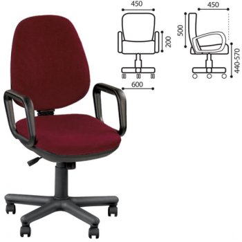 Кресло Comfort GTP, с подлокотниками в Олёкминске - mebel154.com