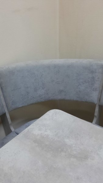 Кухонный уголок Миссия V велюр (цемент) в Олёкминске - mebel154.com