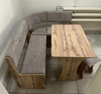 Кухонный уголок Миссия V велюр (дуб вотан) в Олёкминске - mebel154.com