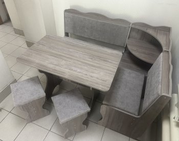 Кухонный уголок Миссия с полкой, ткань(локи) в Олёкминске - mebel154.com