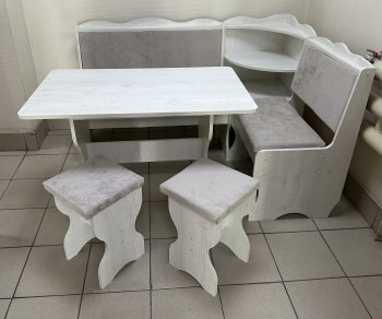 Кухонный уголок Миссия с полкой ткань в Олёкминске - mebel154.com