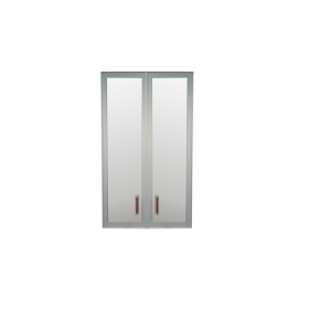 Комплект дверей Приоритет стекло в алюм. рамке К-981 (К-945, КФ-945) в Олёкминске - mebel154.com