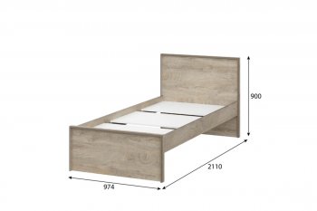 Кровать 0.9м Этна в Олёкминске - mebel154.com