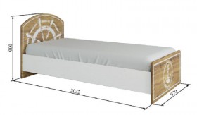Кровать 900 КРД 900.1 Юнга в Олёкминске - mebel154.com