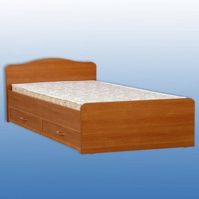 Кровать двуспальная с ящиками в Олёкминске - mebel154.com