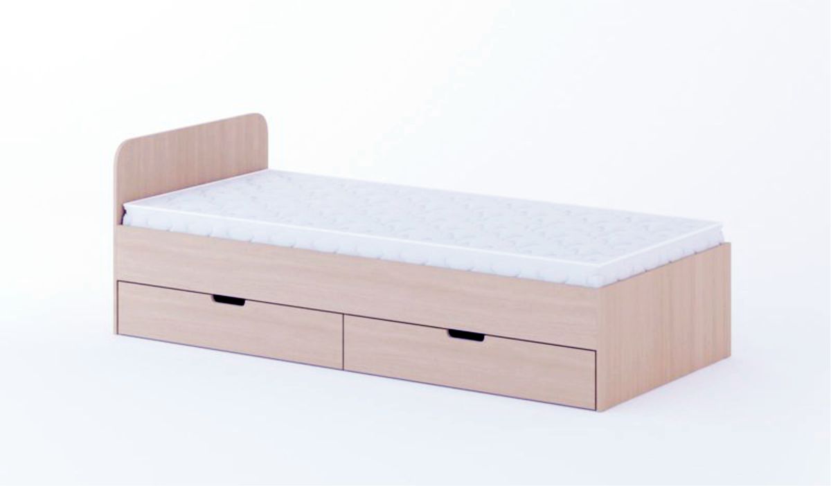 Кровать с ящиками Фиджи в Олёкминске - mebel154.com