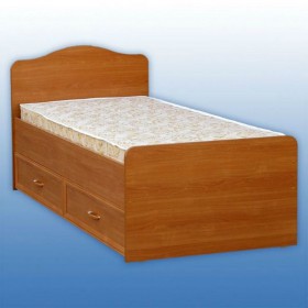 Кровать односпальная с ящиками в Олёкминске - mebel154.com