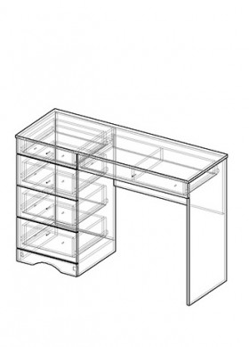 Шарлота стол туалетный в Олёкминске - mebel154.com