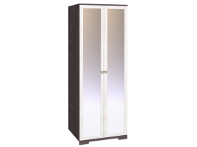 Шкаф для одежды 2-х дверный с зеркалом 12-2 Бриз в Олёкминске - mebel154.com