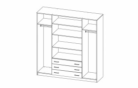 Шкаф комбинированный Фриз в Олёкминске - mebel154.com