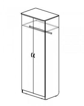 Шкаф распашной 2-х створчатый в Олёкминске - mebel154.com