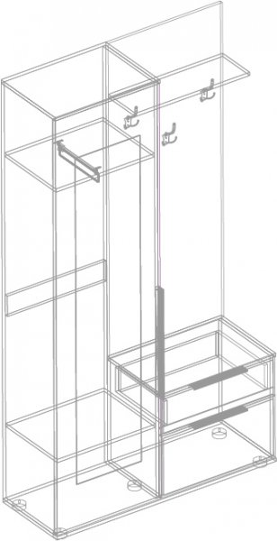 Прихожая Лео(велес) в Олёкминске - mebel154.com