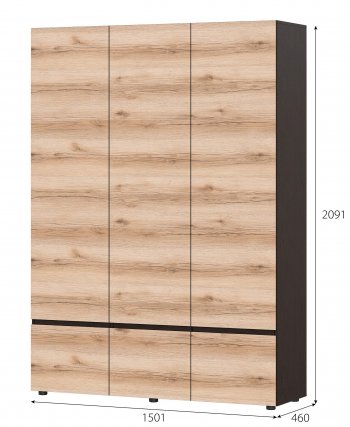 Шкаф 3-х Берген в Олёкминске - mebel154.com